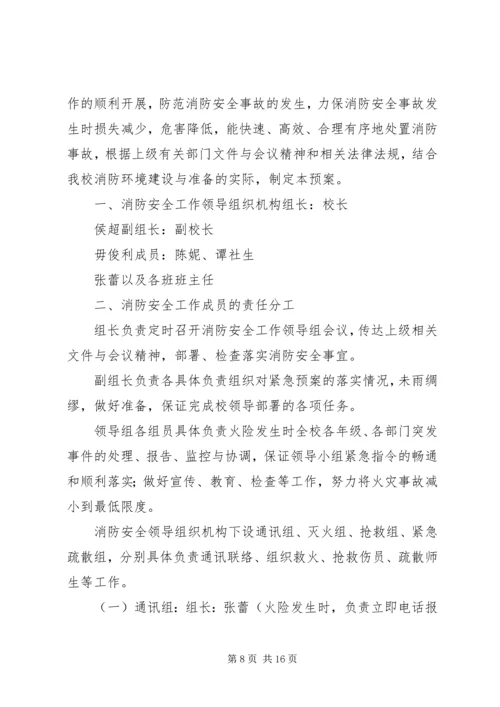 齐心小学图书室消防安全应急预案.docx