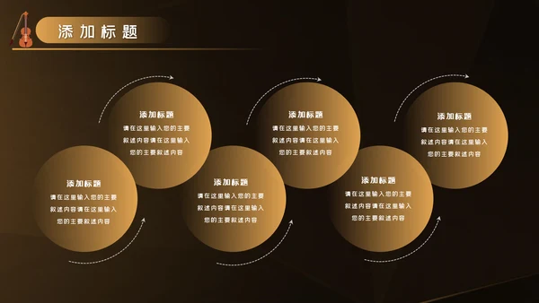 吉他教学演奏吉他培训音乐艺术培训ppt模板