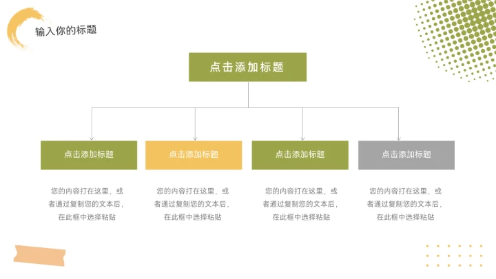 绿黄文艺复古潮流教学通用课件PPT模板