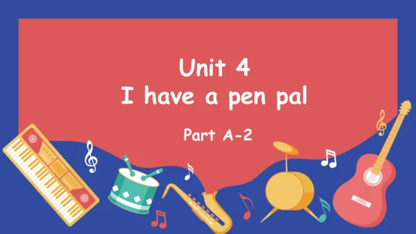 Unit 4 I have a pen pal   Part A Let's talk 课件（共27