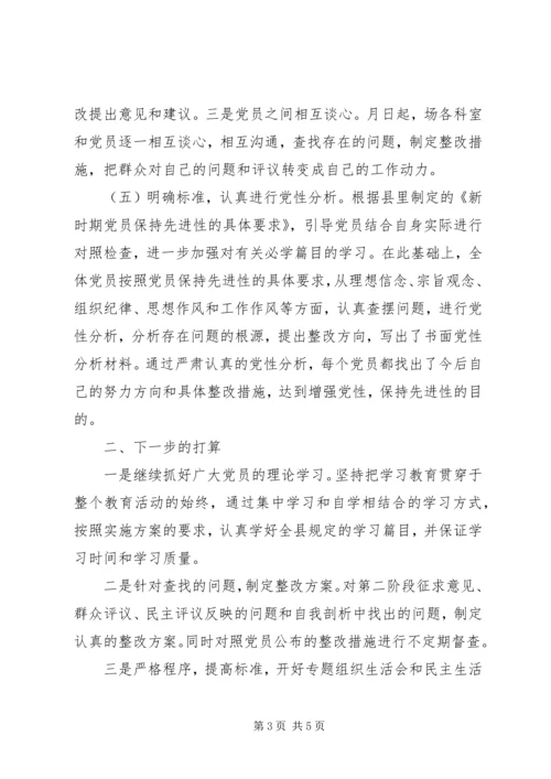 党员保先第二阶段总结.docx