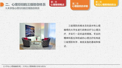 大学生心理障碍求助与防治通用PPT模板