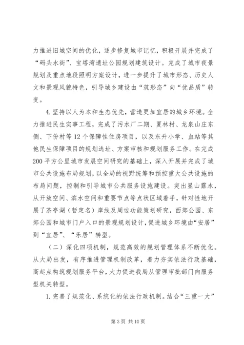 市规划局工作总结报告.docx