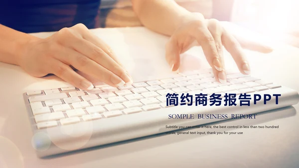 简约时尚商务述职工作汇报ppt模板