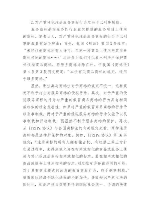 商标权的刑法保护论文.docx