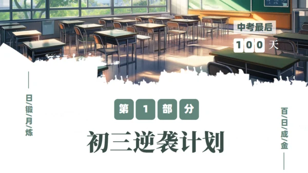 百日誓师明亮的课堂学习通用PPT模板