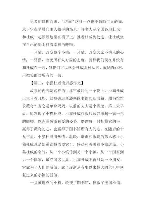 小猫杜威读后感-2.docx