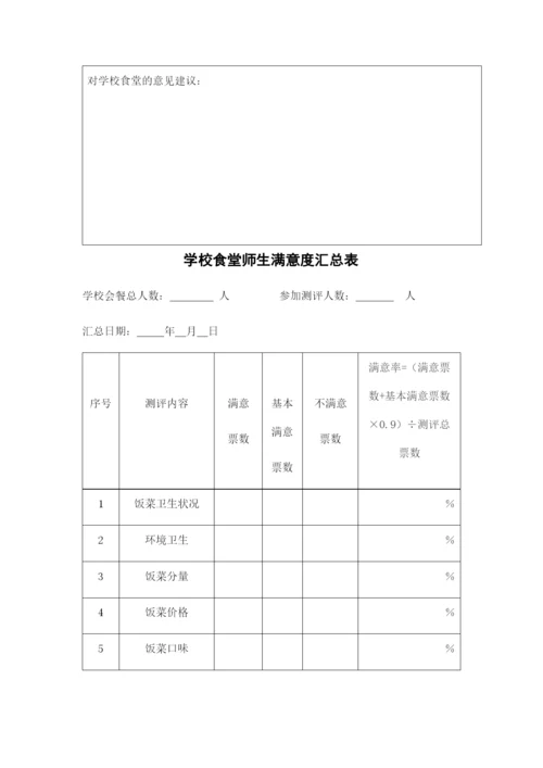 学校食堂满意度测评制度及测评表.docx