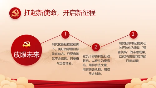 党建党支部年终工作总结汇报PPT党课
