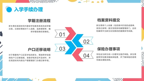 大学新生入学须知新生报到须知及注意事项通知PPT模版