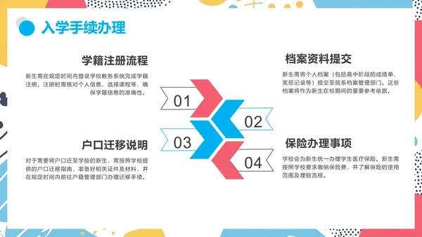 大学新生入学须知新生报到须知及注意事项通知PPT模版