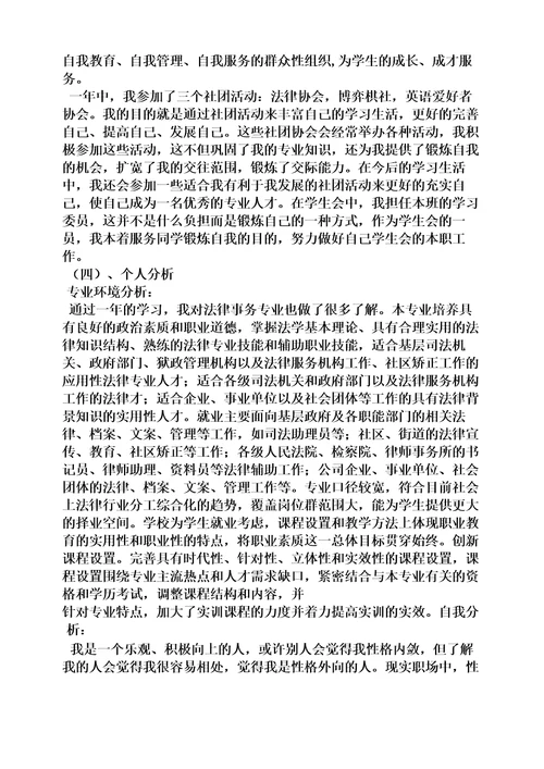 法律专业学习总结