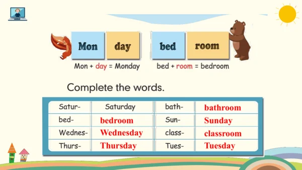 Unit 2 My week Part B Read and write课件（共17张PPT，内嵌音