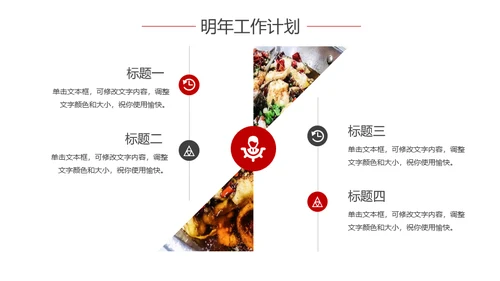 私房菜餐饮行业烤肉年终汇报通用PPT模板