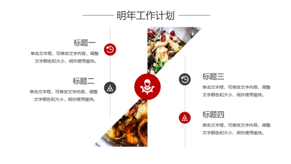 私房菜餐饮行业烤肉年终汇报通用PPT模板