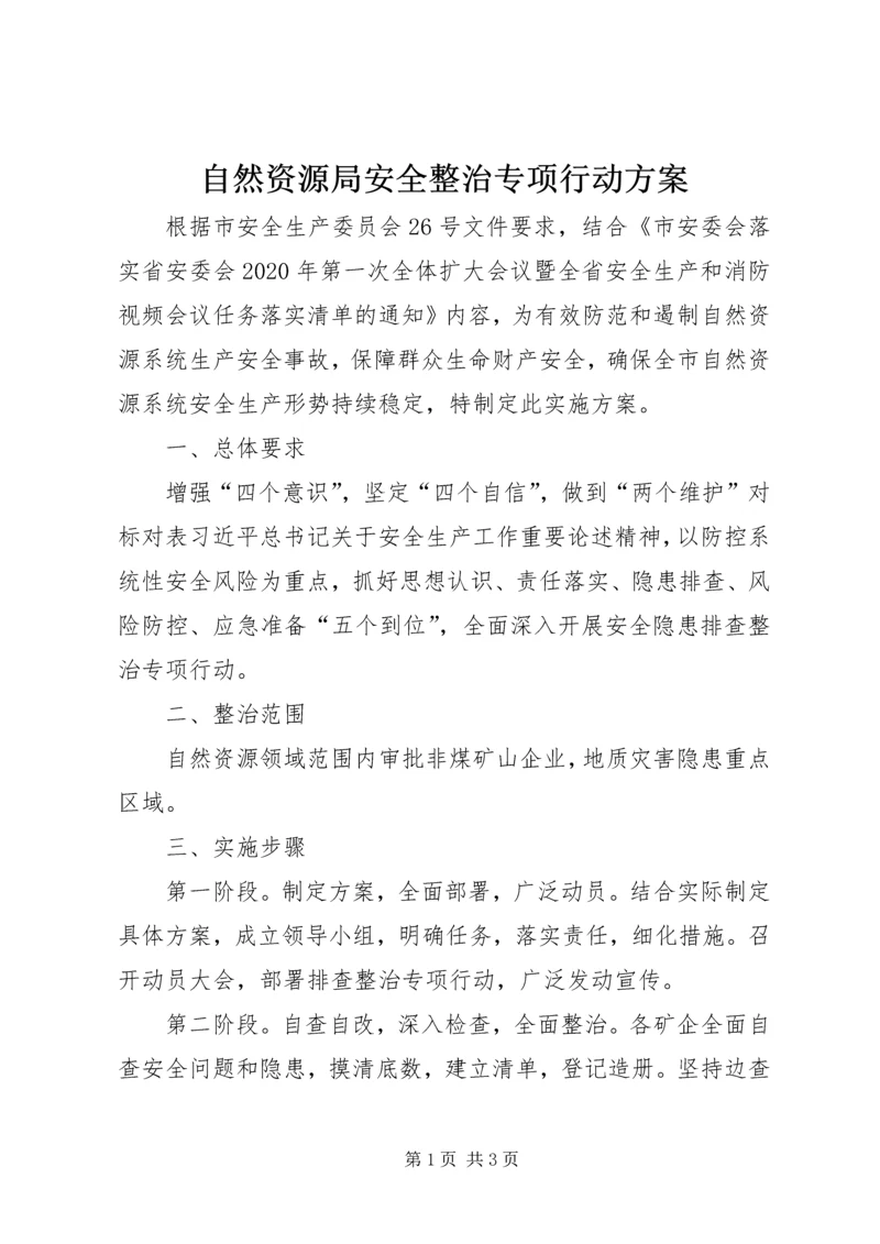 自然资源局安全整治专项行动方案.docx