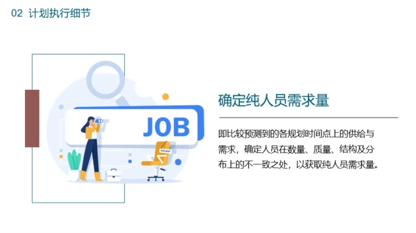 蓝色插画风春季招聘人力资源PPT模板