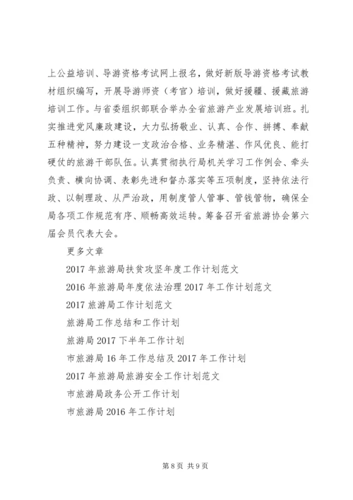 旅游局XX年工作计划.docx