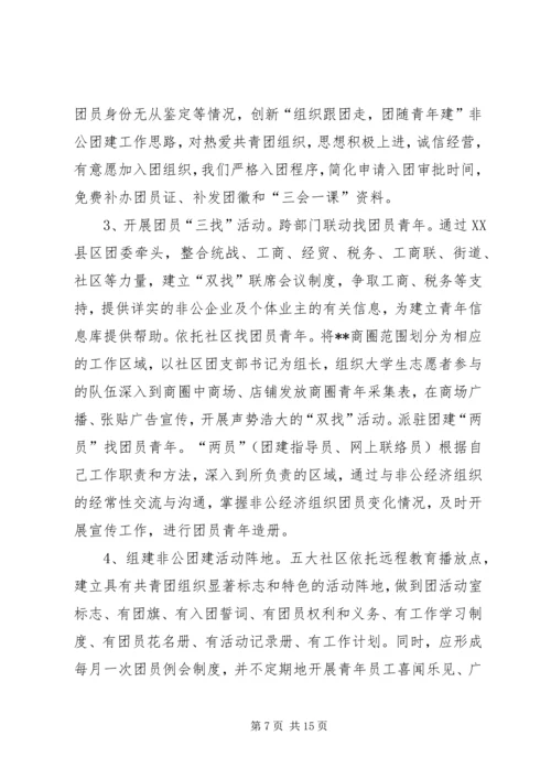 非公有制经济组织和新社会组织团建工作实施方案.docx