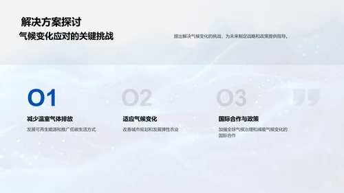 气候变化研究报告PPT模板