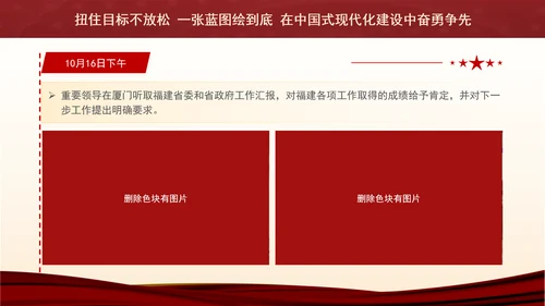 2024年福建考察学习扭住目标不放松一张蓝图绘到底党课PPT课件