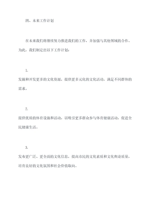文体新局述职述廉报告