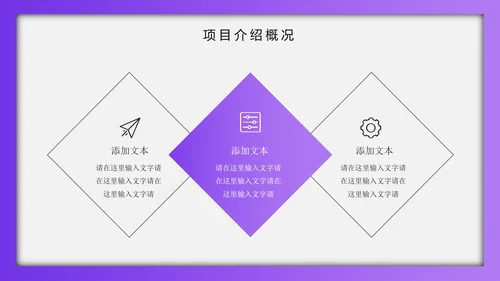 紫色渐变质感通用PPT商业计划书