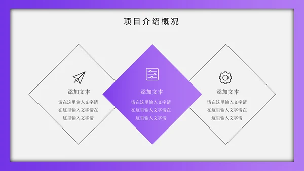 紫色渐变质感通用PPT商业计划书