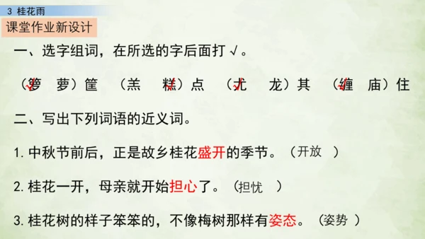3 桂花雨     课件