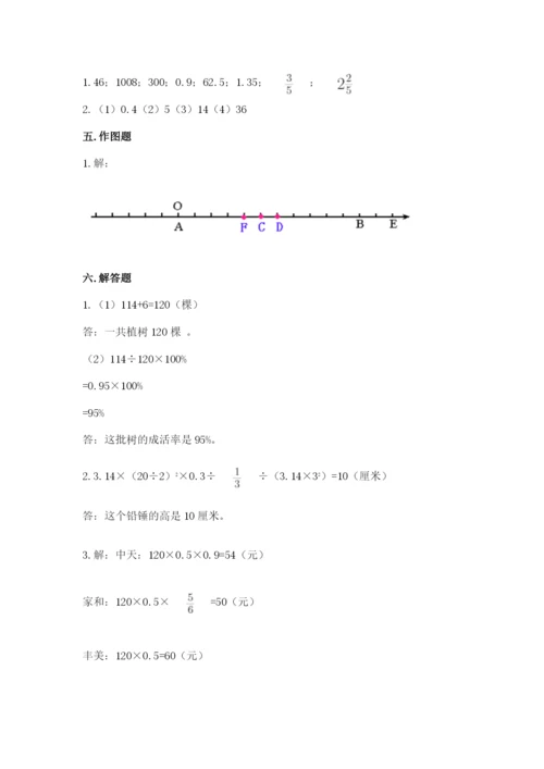 北师大版小学六年级下册数学期末检测试题及参考答案【研优卷】.docx
