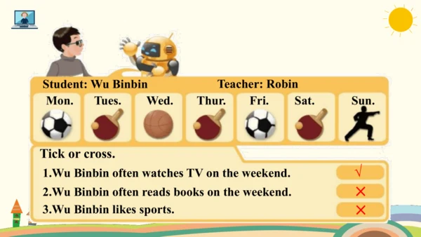 Unit 2 My week Part B Read and write课件（共17张PPT，内嵌音