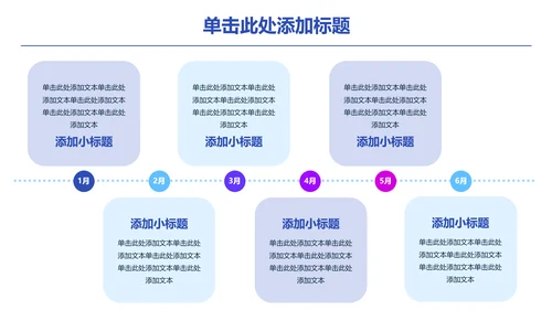 蓝色简约企业年中述职PPT模版