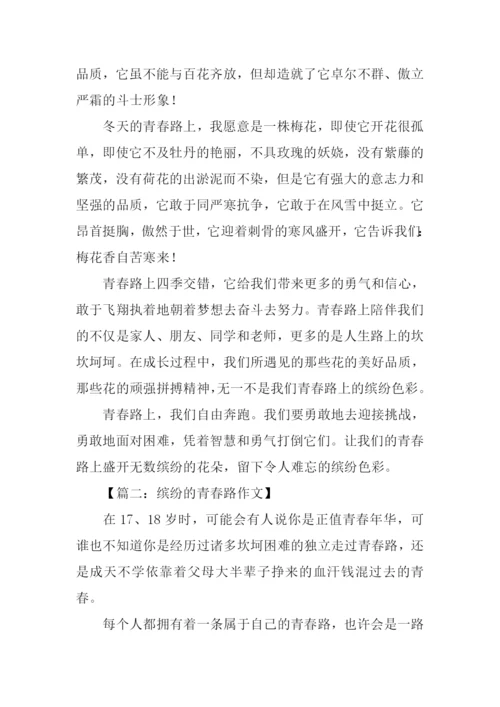 缤纷的青春路作文.docx