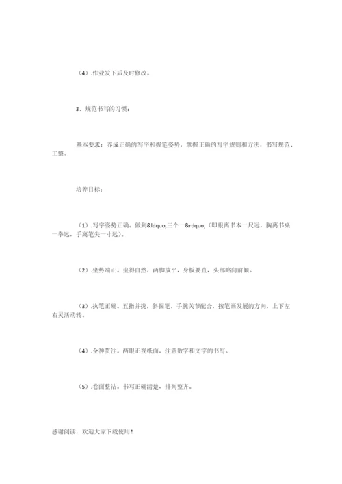 《小学生良好学习习惯的培养》课题研究方案3-.docx