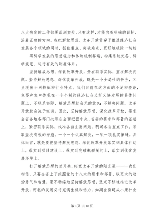 坚持解放思想深化改革开放.docx