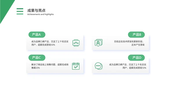 白绿色简约风通用数据复盘报告