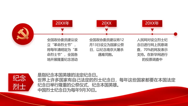 红色简约大气党支部政府工作总结PPT