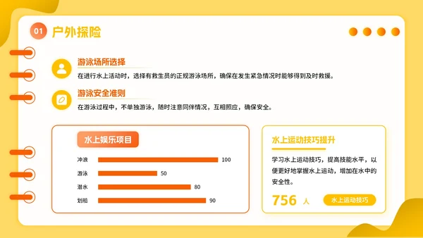 橙黄色立体风暑假活动PPT模板