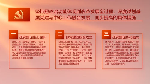 红色党建脱贫民主生活会整改学习主题PPT