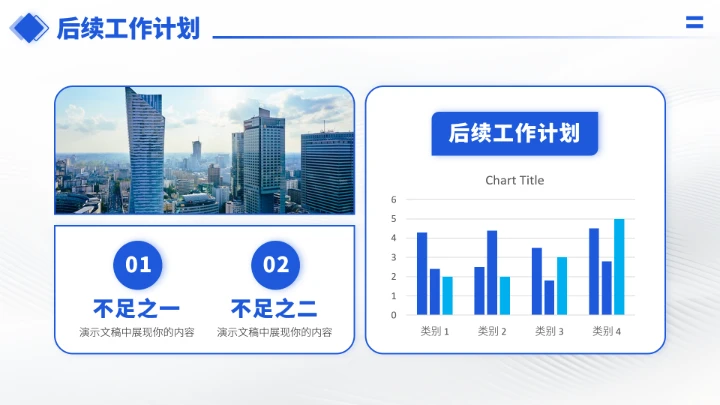 蓝色工作汇报述职年终总结PPT模板