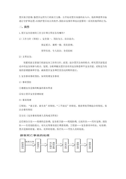 景区管理重点整理