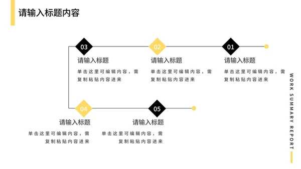 嫩黄简约工作总结汇报PPT模板