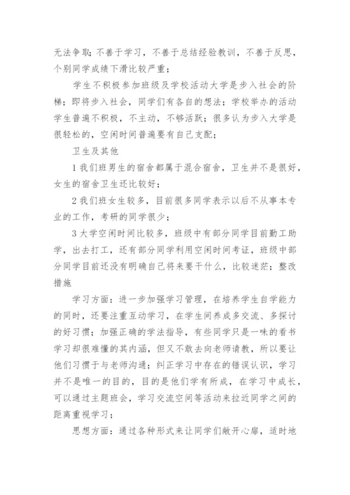 班级存在问题整改措施.docx