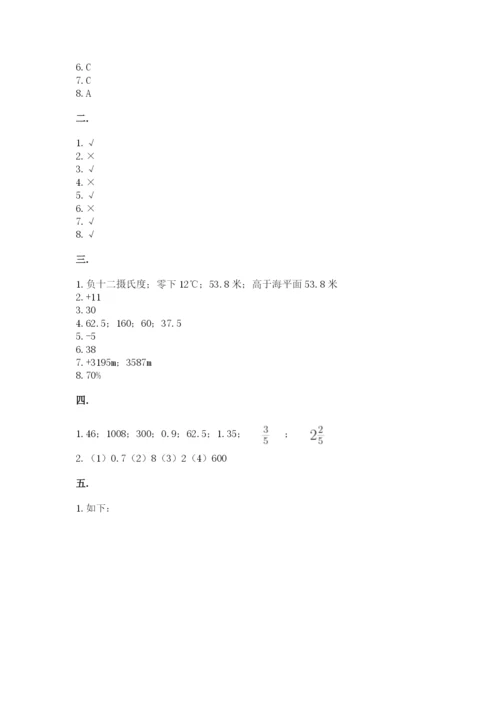 人教版六年级数学小升初试卷及完整答案一套.docx