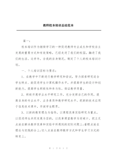 教师校本培训总结范本.docx