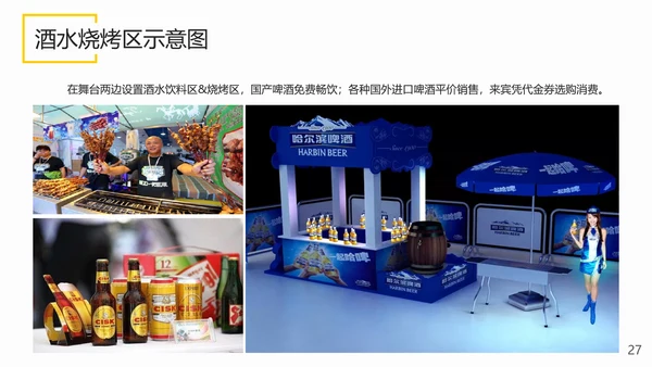 啤酒美食狂欢节活动策划PPT模板