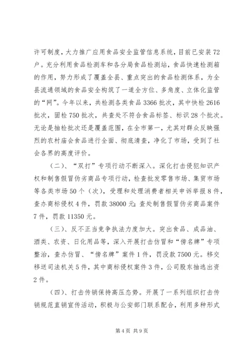 县工商局工作报告.docx