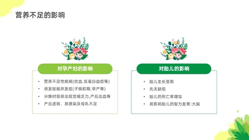 彩色水彩插画孕期营养科普宣传PPT全民营养周