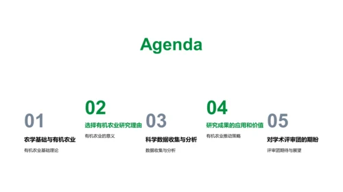 有机农业成果报告PPT模板