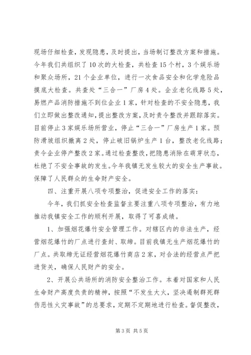 乡镇安全生产三项行动工作总结范文.docx